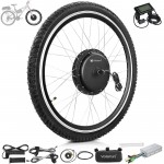 Voilamart 28" LCD Electric Bicycle Motor Conversion Kit 48V 1000W Front Wheel (Twist Throttle)