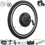 Voilamart 2000W 27.5" Electric Bicycle Conversion Kit Ebike Motor Cycling Hub Front Wheel with LCD (Thumb Throttle)