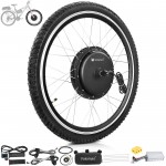 Voilamart 1500W 28" 700C Electric Bicycle Conversion Kit Ebike Motor Cycling Hub Front Wheel (Twist Throttle)