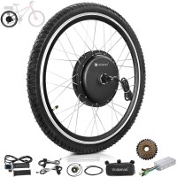 Voilamart 2000W 26" Electric Bicycle Conversion Kit Ebike Motor Cycling Hub Rear Wheel (Twist Throttle)