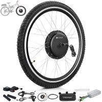 Voilamart 2000W 28" 700C Electric Bicycle Conversion Kit Ebike Motor Cycling Hub Front Wheel (Thumb Throttle)