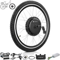 Voilamart 2000W 26" Electric Bicycle Conversion Kit Ebike Motor Cycling Hub Front Wheel (Twist Throttle)