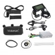 Voilamart 28" LCD Electric Bicycle Motor Conversion Kit 48V 1000W Front Wheel (Twist Throttle)